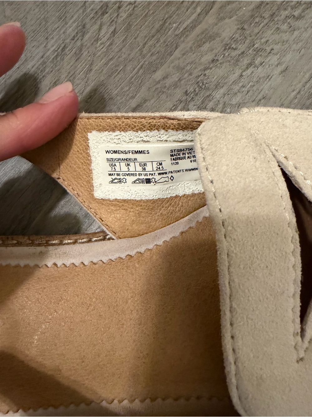 Sperry Top-Sider Saybrook Slingback Ivory Nubuck Suede Flats - Picture 7 of 7